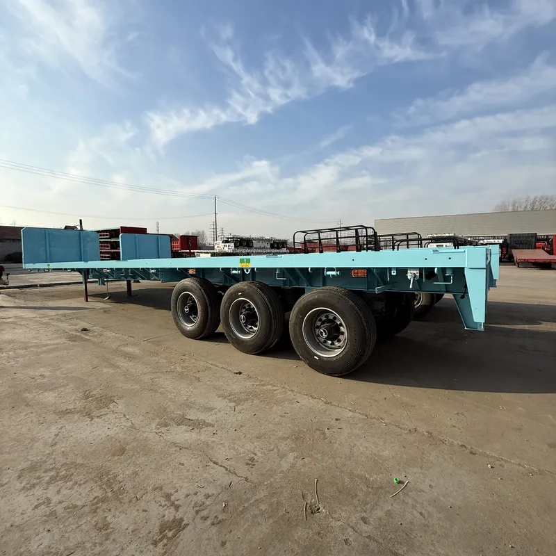 low flatbed trailer