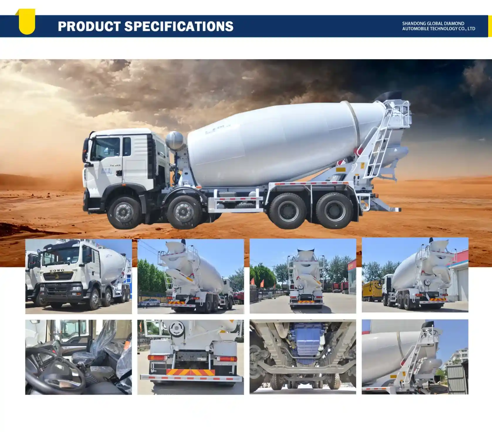 High Capacity Mixer Truck HOWO