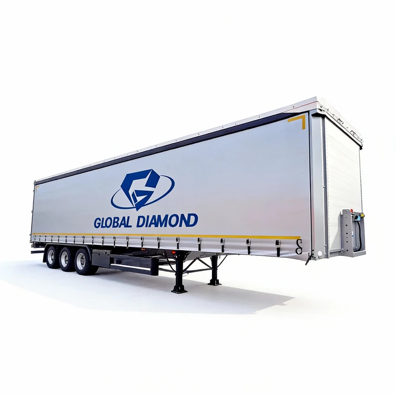 Side Curtain Semi Trailer (1) Side Curtain Trailer for Efficient Cargo Transportation