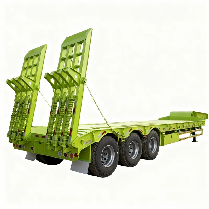 Standard low-bed semi-trailer (1) Low-Bed Semi-Trailer for Heavy Equipment Transport