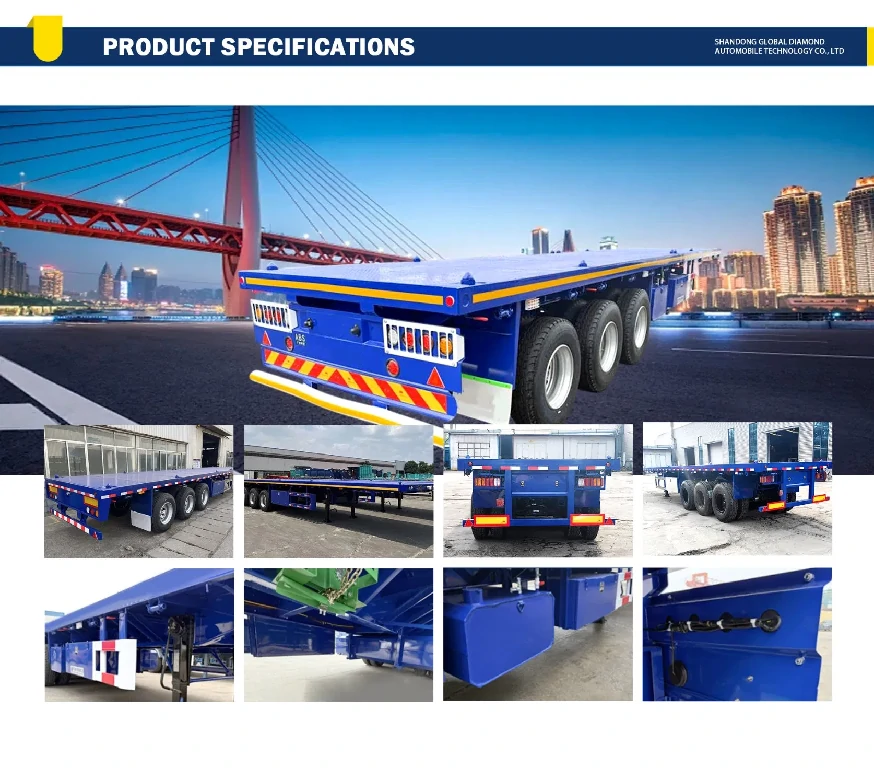 Flatbed Lowbed Semi Trailer