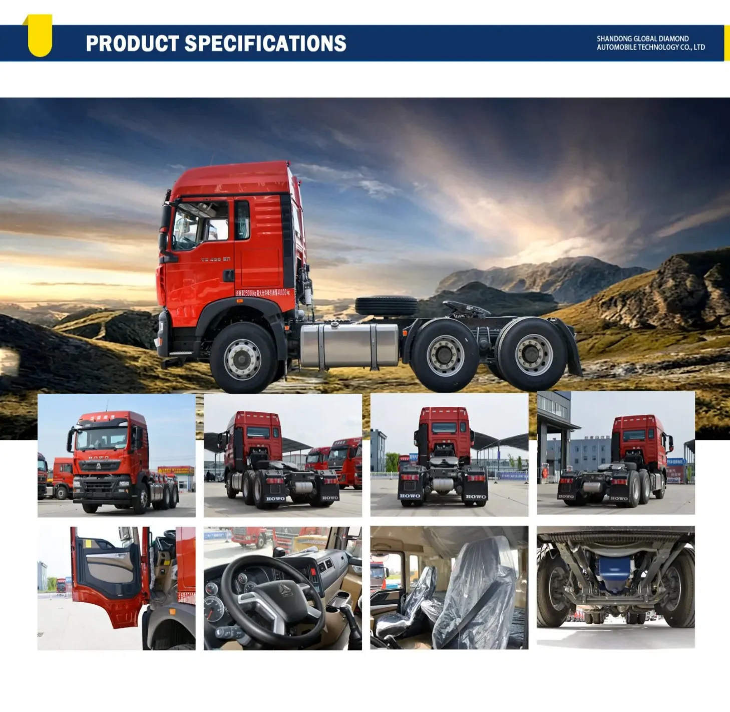 HOWO TX 6x4 Tractor Truck for Logistics Transport