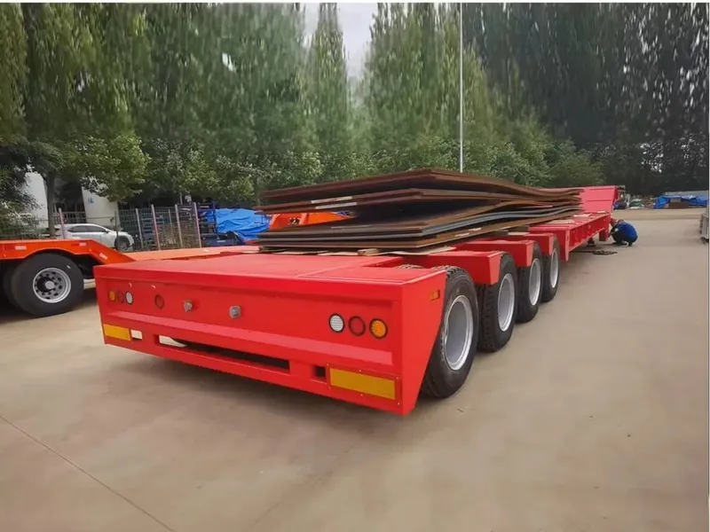 remolque elevable de plataforma baja con cuello de cisne3 remolque de plataforma baja con cuello de cisne elevable