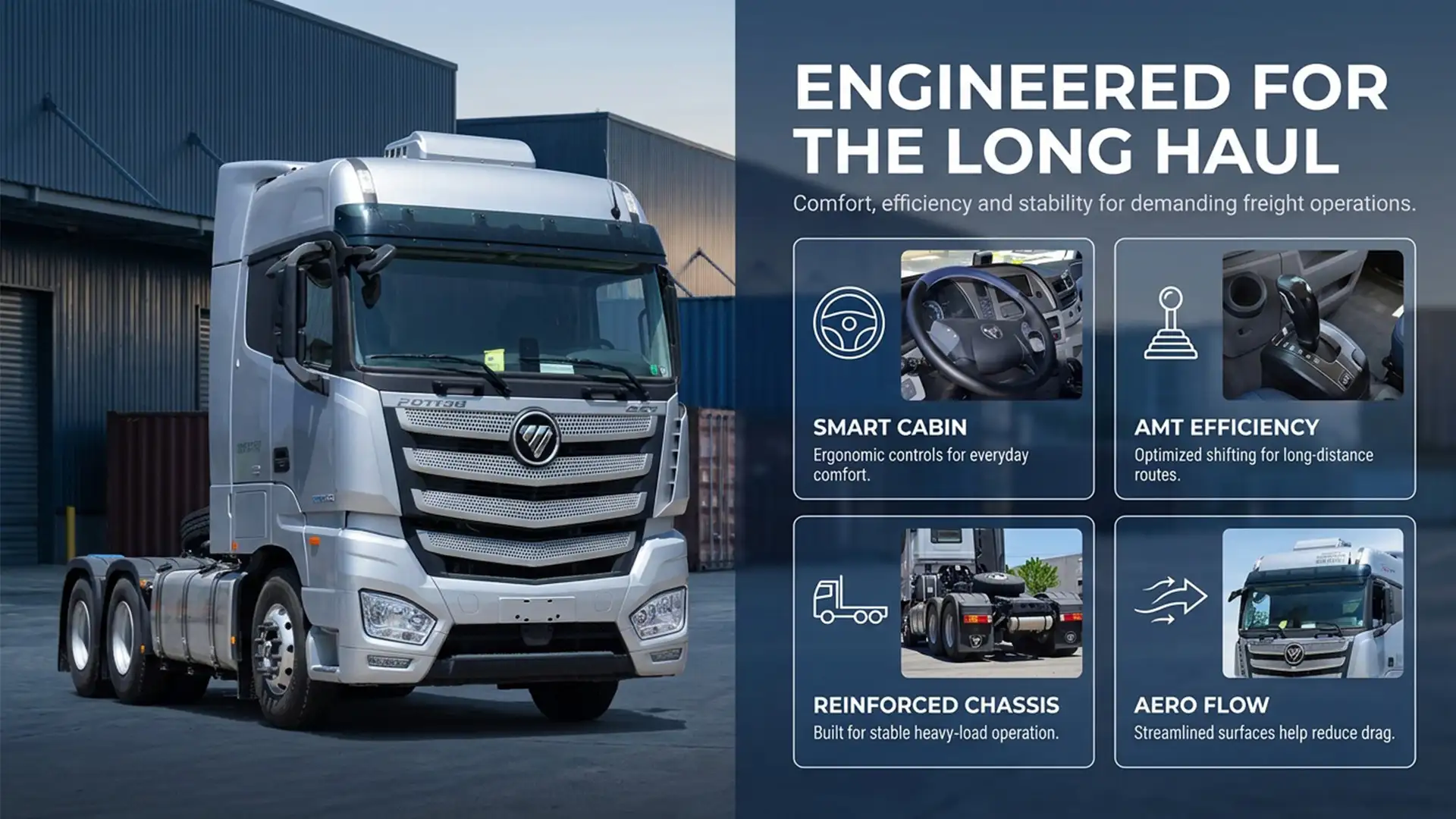 FOTON AUMAN 580HP 6×4 AMT Tractor Truck