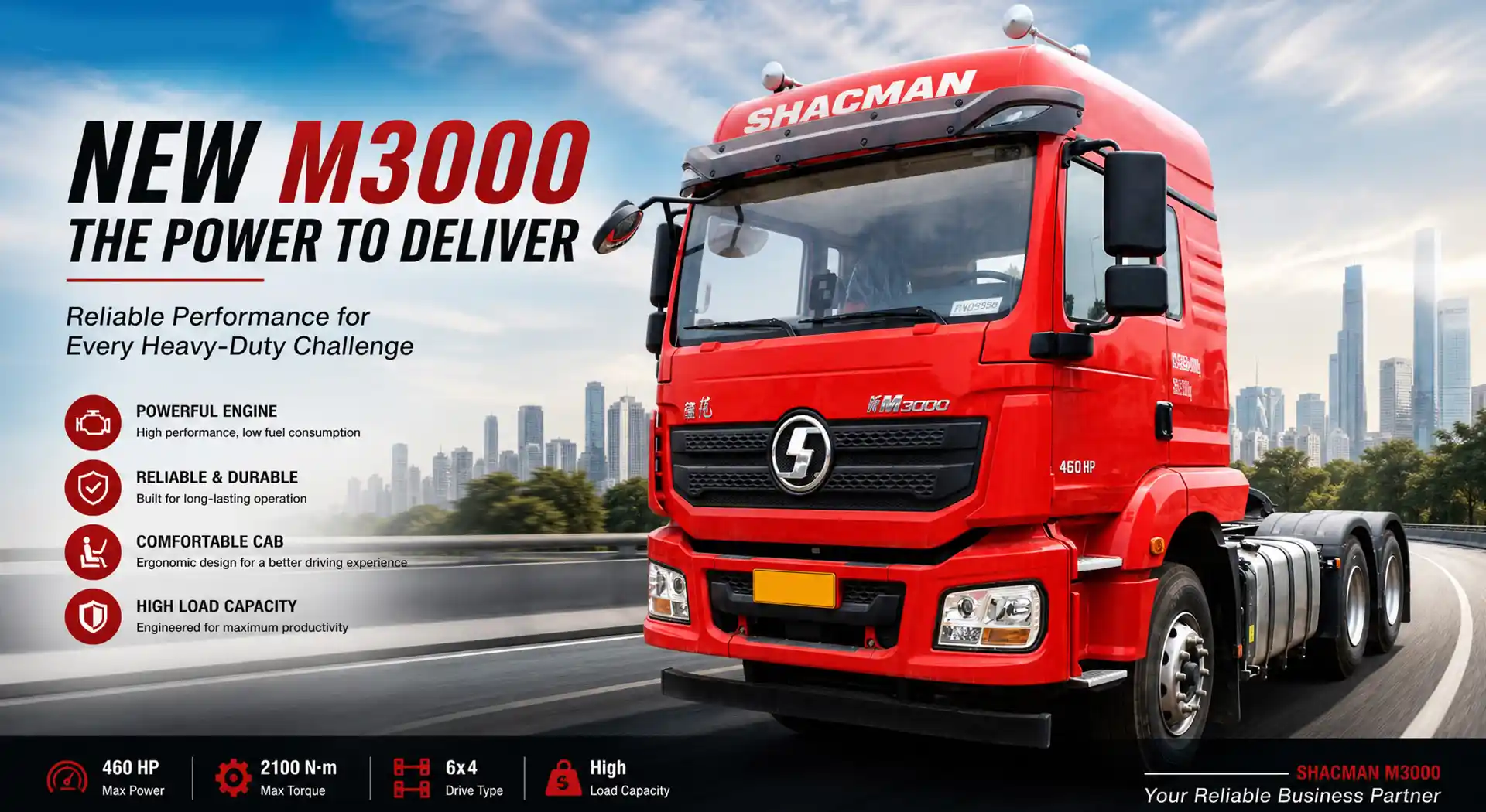 SHACMAN 420HP 6×4 Tractor Truck
