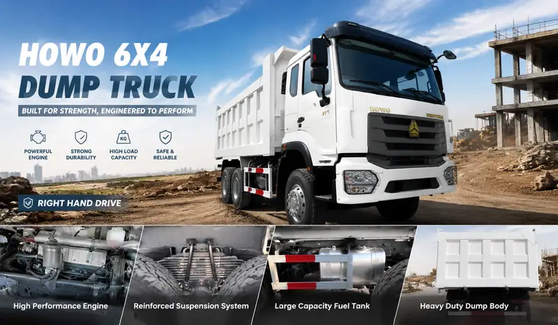 SINOTRUK HOWO Haohan 6×4 Right-Hand Drive Dump Truck RHD Tipper Truck
