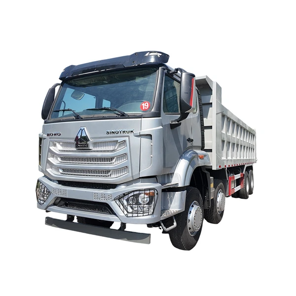 SINOTRUK HOWO Haohan 8×4 Dump Truck Silver Heavy Duty Tipper Truck for Construction and Material Transportation