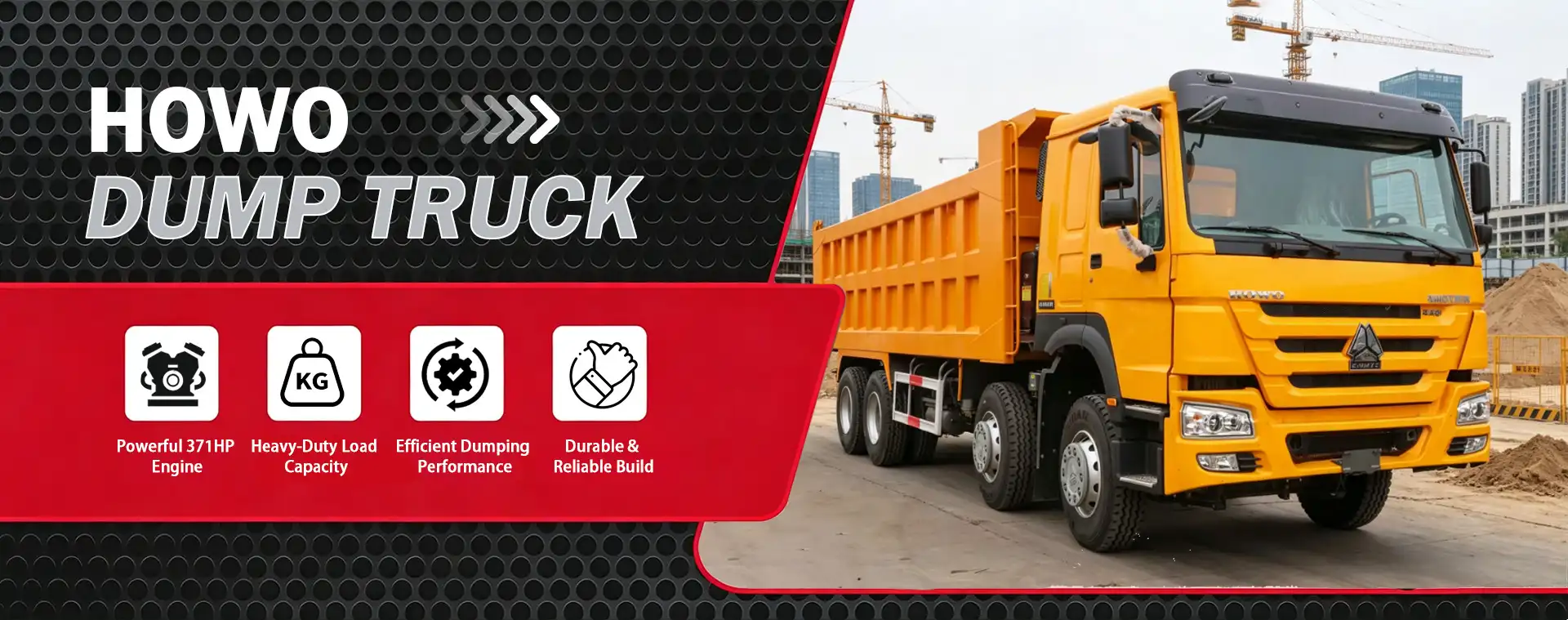Sinotruk HOWO 371 Dump Truck 6×4 Heavy Duty Tipper Truck